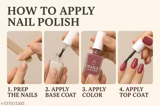 Nails N Shine 6 pcs Multicolor Nail Polish Combo