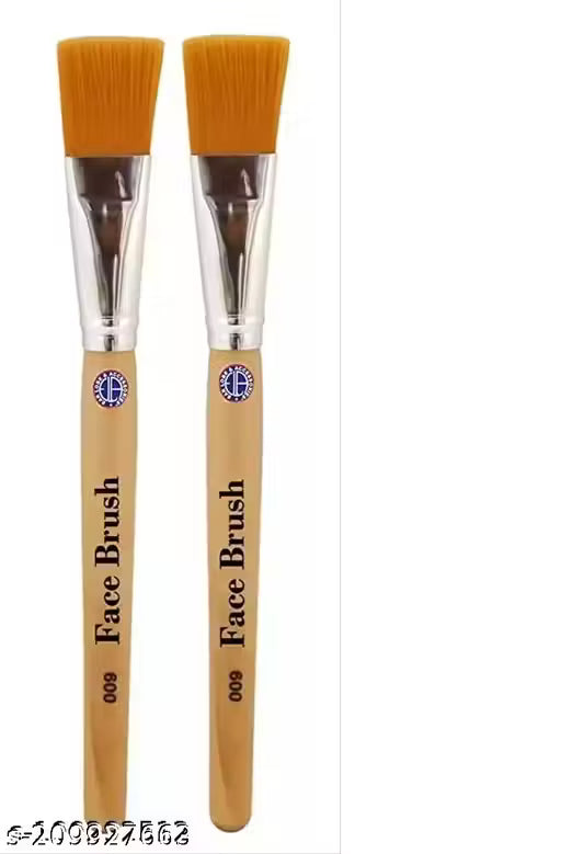 Multipurpose High Quality Face Pack, Bleach & Face Mask Brush/Makeup Brush Pack Of 2