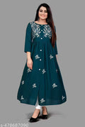 Kurti for women in rayon Embroiderd fabric| kurti and | MOST DEMAND KURTI| Embroiderd Kurti rayon Kurtis